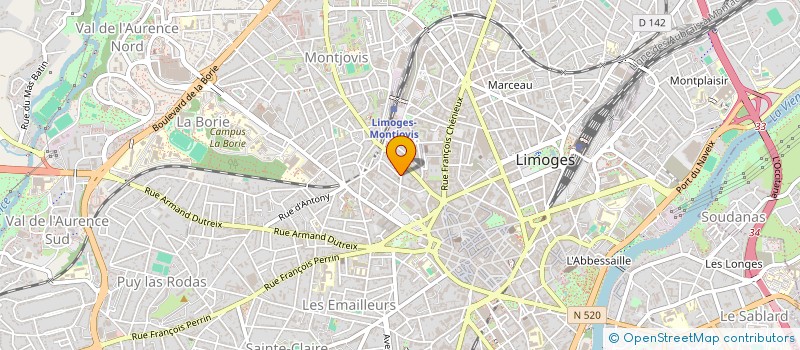 localisation de l'entreprise MONSIEUR PIERRE GRIFFOUL à LIMOGES