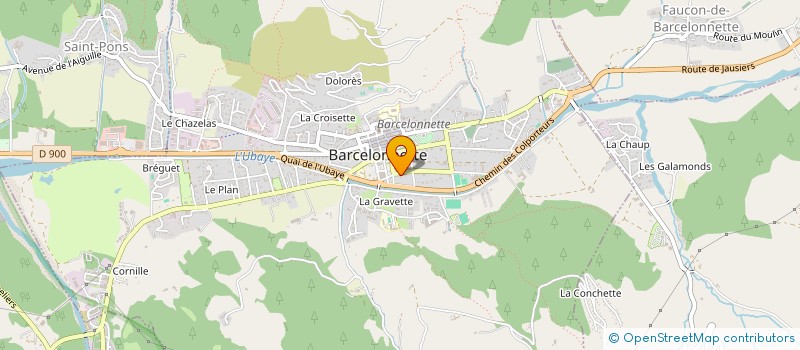 localisation de l'entreprise MONSIEUR PIERRE GRIMALDI  BARCELONNETTE