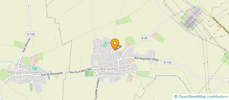 localisation de l'entreprise MONSIEUR PIERRE GRIMBERT  MARQUETTE-EN-OSTREVANT