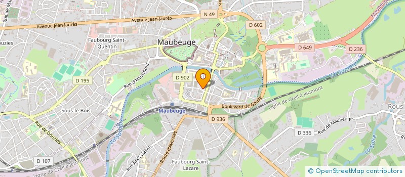 localisation de l'entreprise MONSIEUR PIERRE GROLAUX  MAUBEUGE