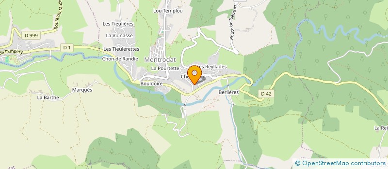 localisation de l'entreprise MONSIEUR PIERRE GROLIER  MONTRODAT