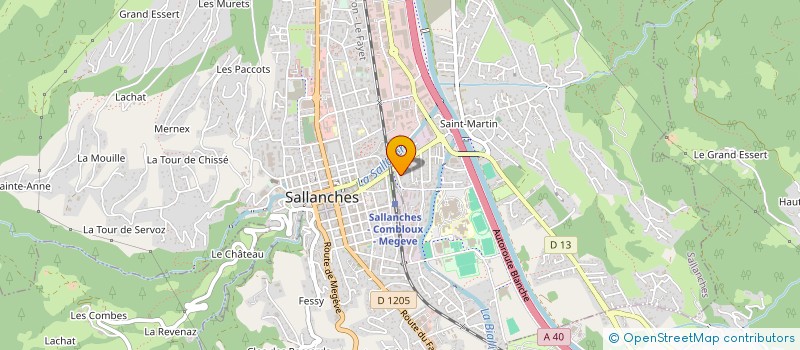 localisation de l'entreprise MONSIEUR PIERRE GRUEL  SALLANCHES