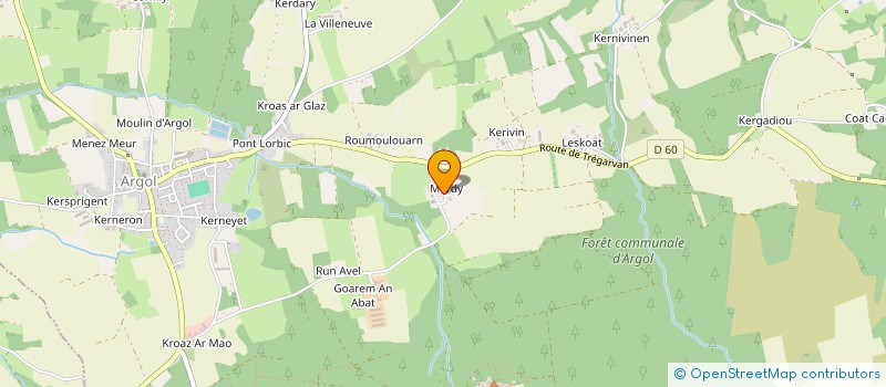 localisation de l'entreprise MONSIEUR PIERRE GRUERE  ARGOL