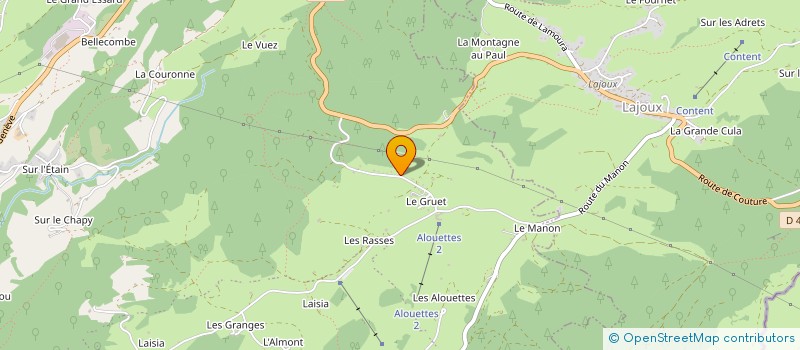 localisation de l'entreprise MONSIEUR PIERRE GRUET  SEPTMONCEL LES MOLUNES