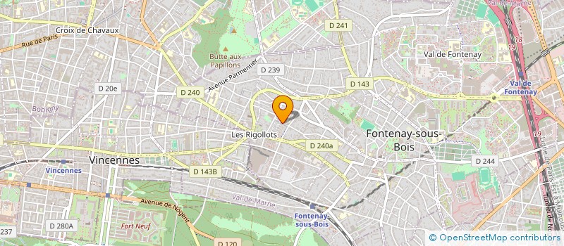 localisation de l'entreprise MONSIEUR PIERRE GRULIER à FONTENAY-SOUS-BOIS