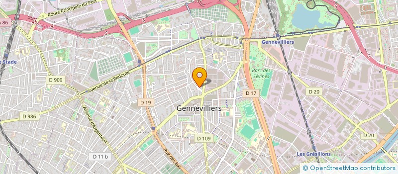 localisation de l'entreprise MONSIEUR PIERRE GRUNBERGER à GENNEVILLIERS