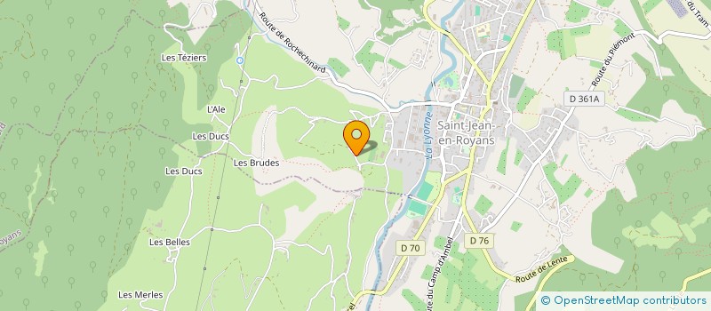 localisation de l'entreprise MONSIEUR PIERRE GRUNWALD à SAINT-JEAN-EN-ROYANS
