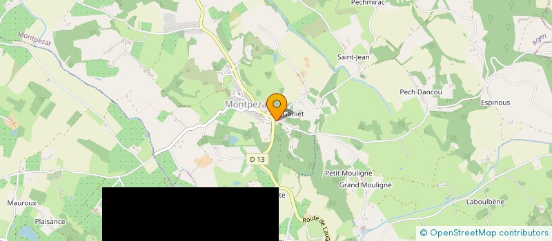 localisation de l'entreprise MONSIEUR PIERRE GUARDINI  MONTPEZAT