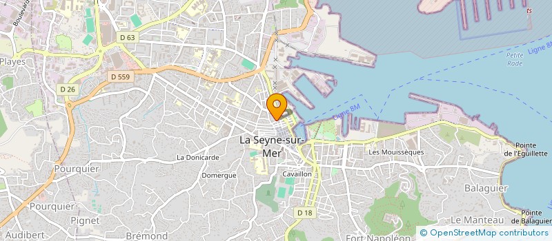 localisation de l'entreprise MONSIEUR PIERRE GUARINO  LA SEYNE-SUR-MER