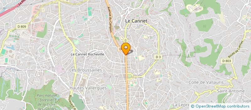 localisation de l'entreprise MONSIEUR PIERRE GUASCO à LE CANNET