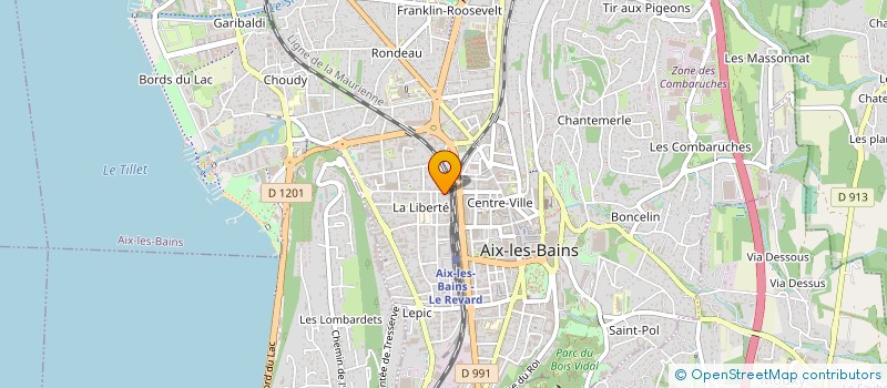 localisation de l'entreprise MONSIEUR PIERRE GUAZZONI  AIX-LES-BAINS