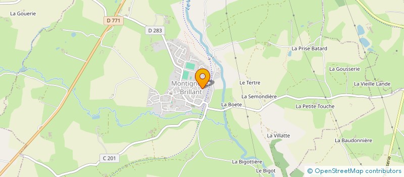 localisation de l'entreprise MONSIEUR PIERRE GUENIER à MONTIGNE-LE-BRILLANT