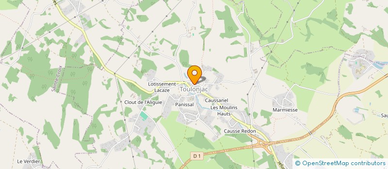 localisation de l'entreprise MONSIEUR PIERRE GUERANGER  TOULONJAC