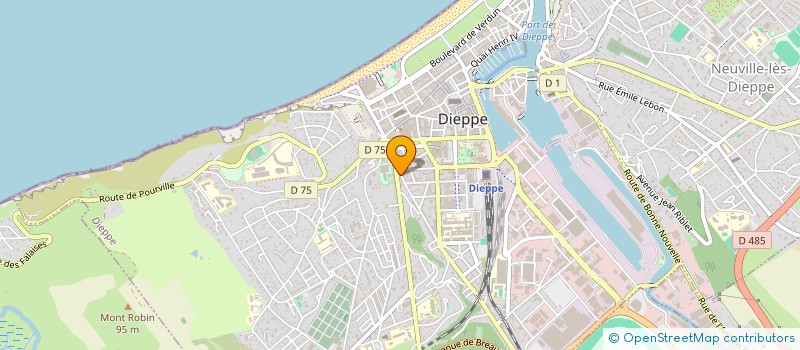 localisation de l'entreprise MONSIEUR PIERRE GUERARD  DIEPPE