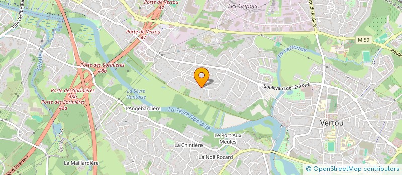 localisation de l'entreprise MONSIEUR PIERRE GUERIN  VERTOU