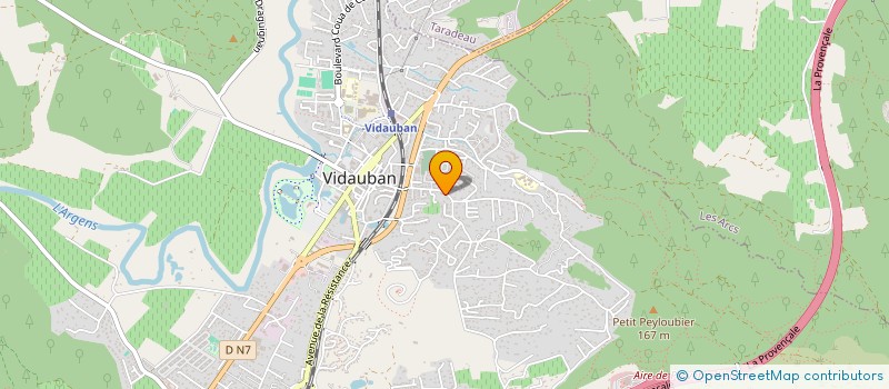 localisation de l'entreprise MONSIEUR PIERRE GUEVANT  VIDAUBAN