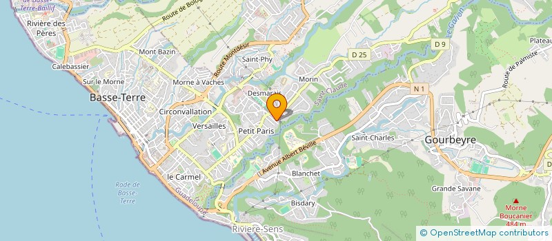 localisation de l'entreprise MONSIEUR PIERRE GUEZENNEC  BASSE-TERRE