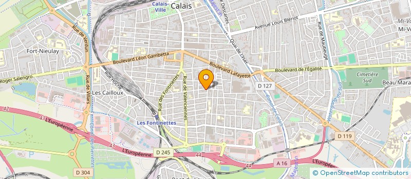 localisation de l'entreprise MONSIEUR PIERRE GUILBERT  CALAIS