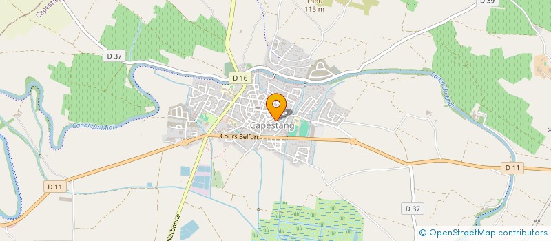 localisation de l'entreprise MONSIEUR PIERRE GUILHAUMON à CAPESTANG