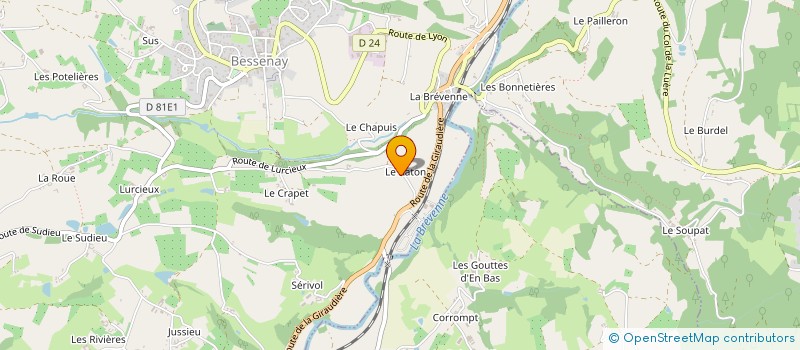 localisation de l'entreprise MONSIEUR PIERRE GUILLAUD  BESSENAY