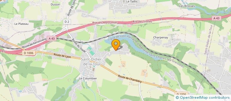 localisation de l'entreprise MONSIEUR PIERRE GUILLAUD-BATAILLE  SAINT-DIDIER-DE-LA-TOUR