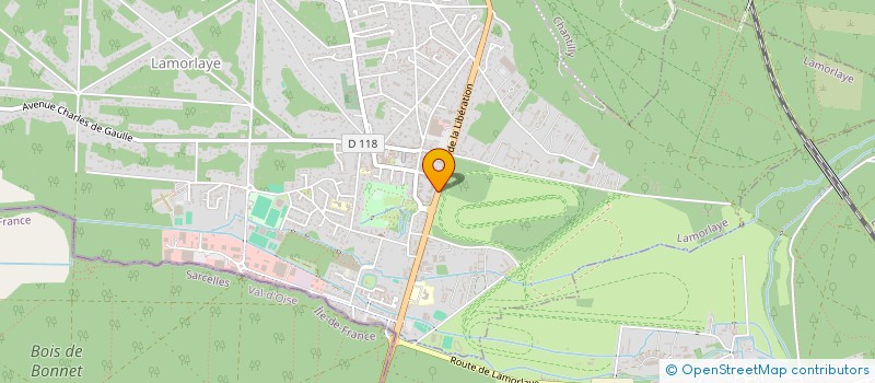 localisation de l'entreprise MONSIEUR PIERRE GUILLAUME  LAMORLAYE