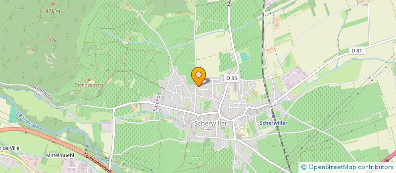 localisation de l'entreprise MONSIEUR PIERRE GUILLEMIN  SCHERWILLER