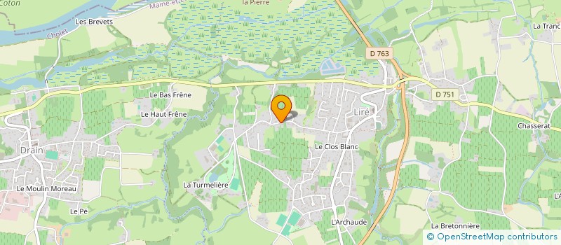 localisation de l'entreprise MONSIEUR PIERRE GUILLET  OREE-D'ANJOU