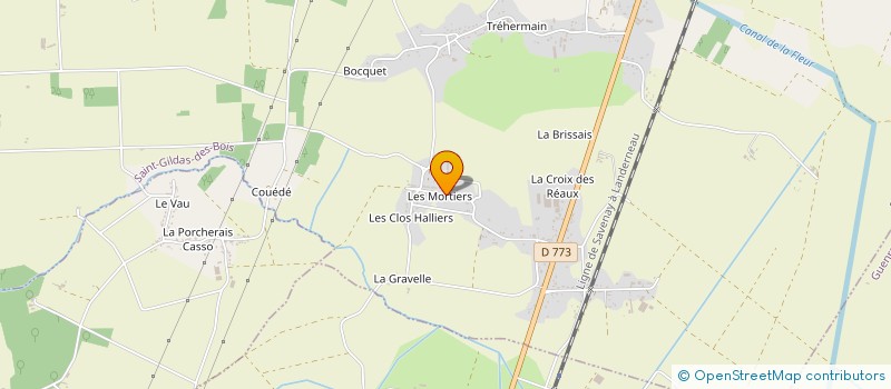 localisation de l'entreprise MONSIEUR PIERRE GUILLOT  SAINT-GILDAS-DES-BOIS