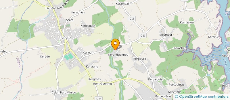 localisation de l'entreprise MONSIEUR PIERRE GUILLOU  NEVEZ