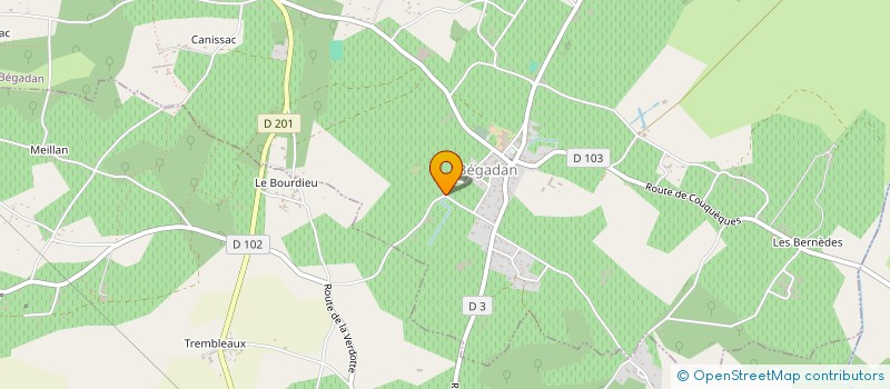 localisation de l'entreprise MONSIEUR PIERRE GUILMAIN  BEGADAN