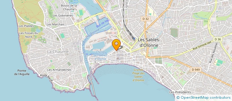 localisation de l'entreprise MONSIEUR PIERRE GUIONNET à LES SABLES D'OLONNE