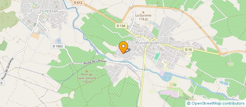 localisation de l'entreprise MONSIEUR PIERRE GUIRAUD  PUISSERGUIER