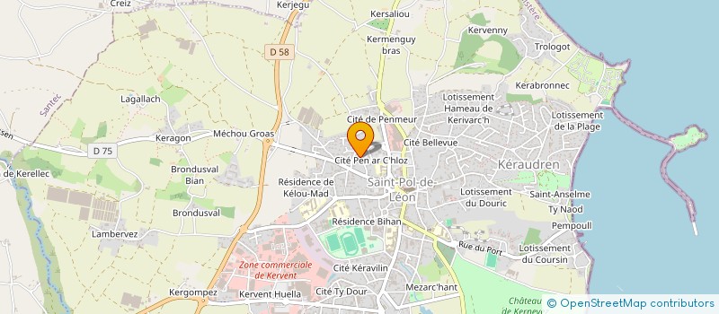 localisation de l'entreprise MONSIEUR PIERRE GUIVARCH à SAINT-POL-DE-LEON