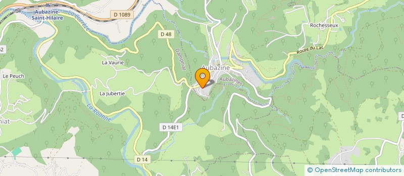 localisation de l'entreprise MONSIEUR PIERRE GUYOMARD  AUBAZINES