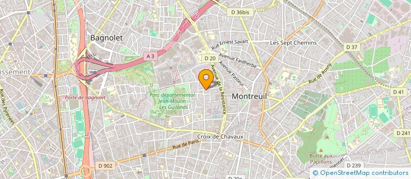 localisation de l'entreprise MONSIEUR PIERRE HALART à MONTREUIL