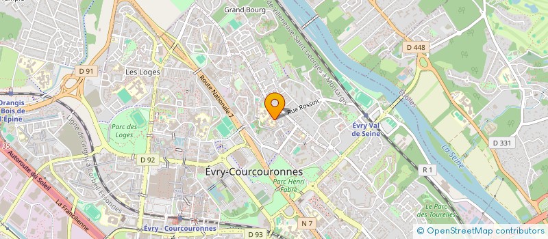 localisation de l'entreprise MONSIEUR PIERRE HAMEL  EVRY-COURCOURONNES