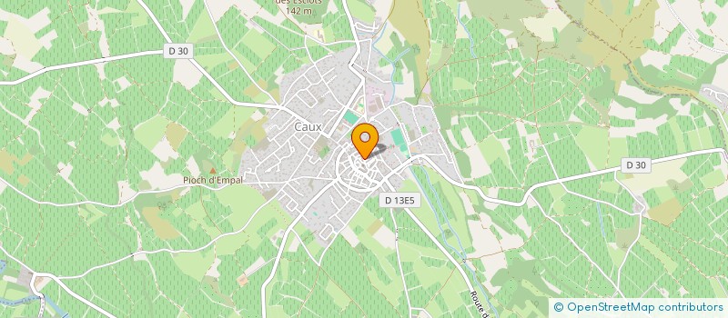 localisation de l'entreprise MONSIEUR PIERRE HAMELLIN  CAUX