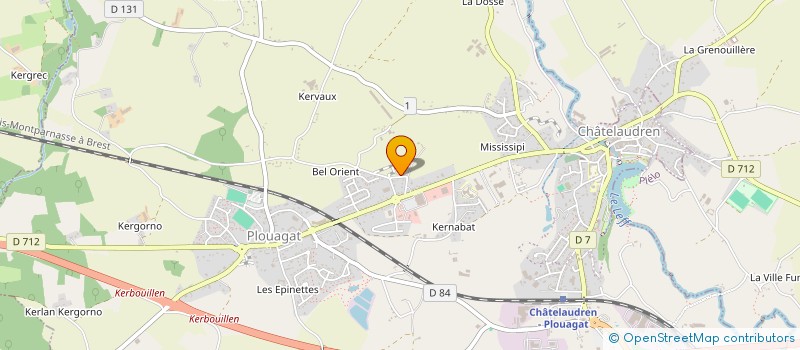 localisation de l'entreprise MONSIEUR PIERRE HAMON  CHATELAUDREN-PLOUAGAT