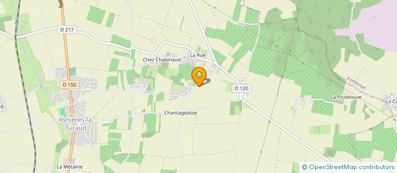 localisation de l'entreprise MONSIEUR PIERRE HARDY  ASNIERES-LA-GIRAUD