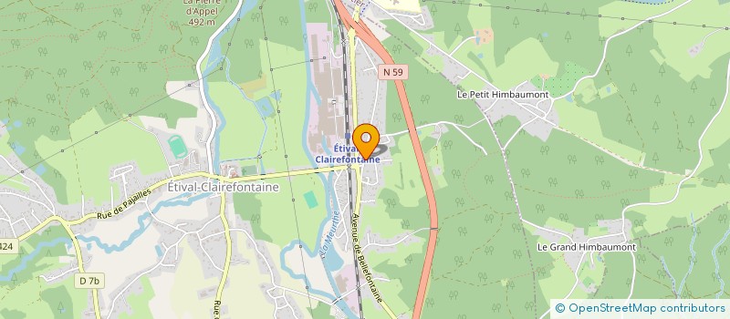 localisation de l'entreprise MONSIEUR PIERRE HATTON à ETIVAL-CLAIREFONTAINE
