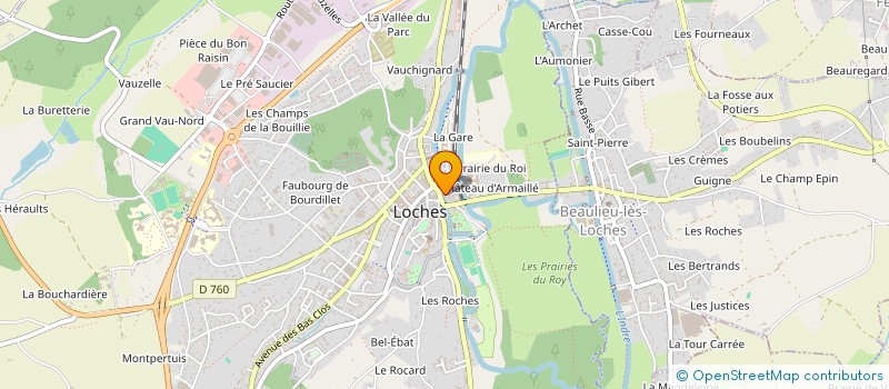 localisation de l'entreprise MONSIEUR PIERRE HELIE  LOCHES