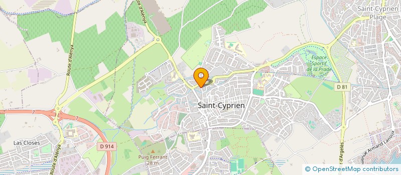 localisation de l'entreprise MONSIEUR PIERRE HELLE à SAINT-CYPRIEN