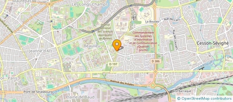 localisation de l'entreprise MONSIEUR PIERRE HELLEU  RENNES