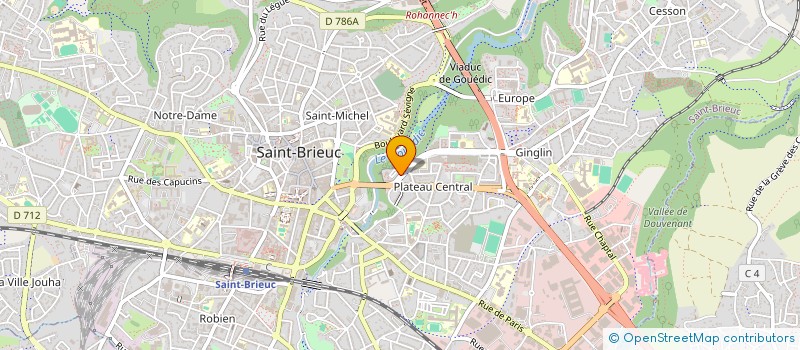 localisation de l'entreprise MONSIEUR PIERRE HELLEUX à SAINT-BRIEUC