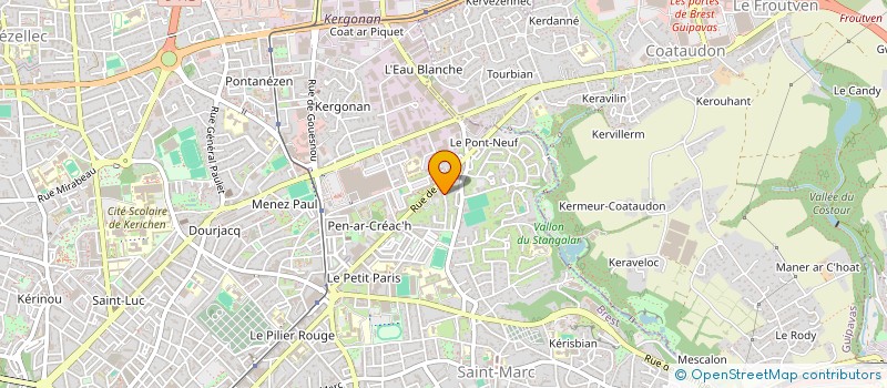 localisation de l'entreprise MONSIEUR PIERRE HENNECART à BREST