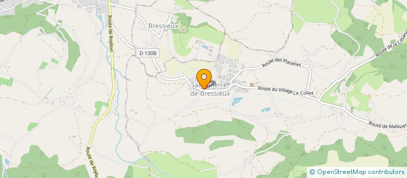 localisation de l'entreprise MONSIEUR PIERRE-HENRI AMBLARD  SAINT-PIERRE-DE-BRESSIEUX