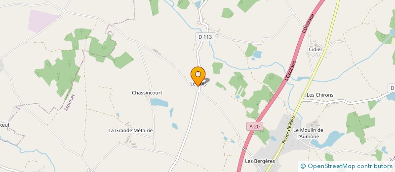 localisation de l'entreprise MONSIEUR PIERRE-HENRI ANNEREAU à ROUSSINES