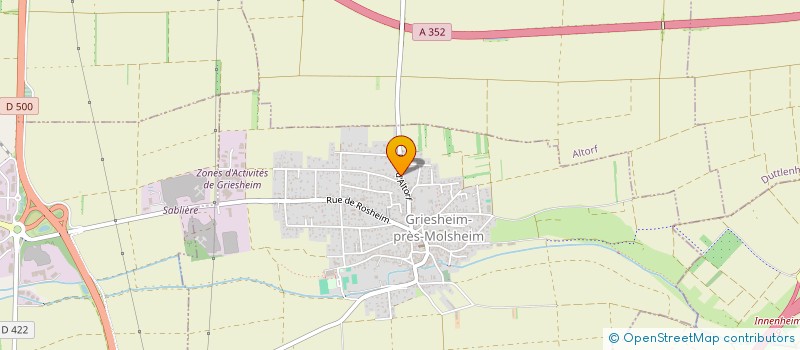 localisation de l'entreprise MONSIEUR PIERRE HENRI BIANCHI  GRIESHEIM-PRES-MOLSHEIM