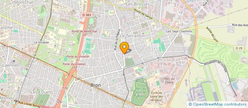 localisation de l'entreprise MONSIEUR PIERRE-HENRI COMMUNAL  BRON